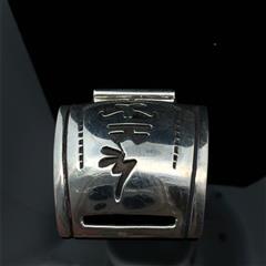 NAVAJO T.BILLY STERLING SILVER WATCH BAND END TIPS 18.8G